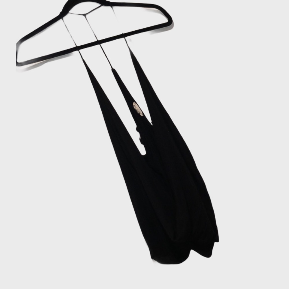🍸 Open front black sexy tank L silenced &noise